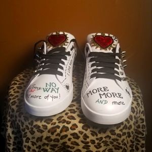 Dolce & Gabbana Portofino Bianco/Viola sneakers